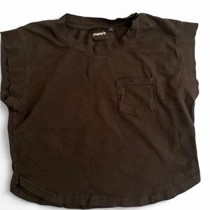 Mono b black cropped top